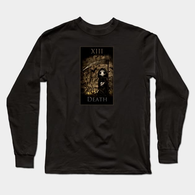 Tarot Death Long Sleeve T-Shirt by LisaSnellings